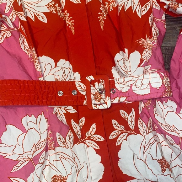 FARM Rio Red and Pink Floral Dress - Picture 2 of 7